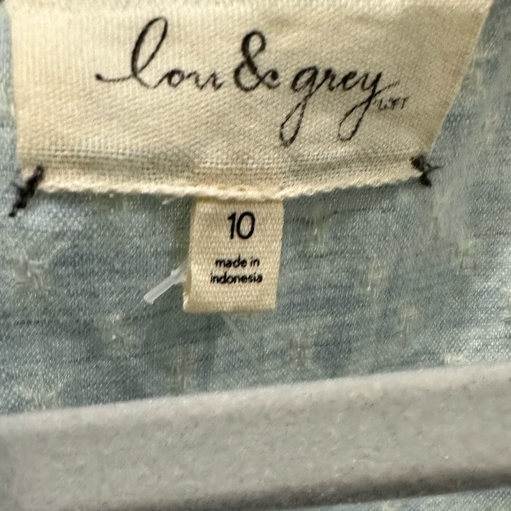 Lou & Grey chambray romper size 10 - Picture 4 of 6